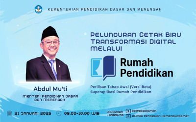 Peluncuran Cetak Biru Transformasi Digital Melalui Rumah Pendidikan